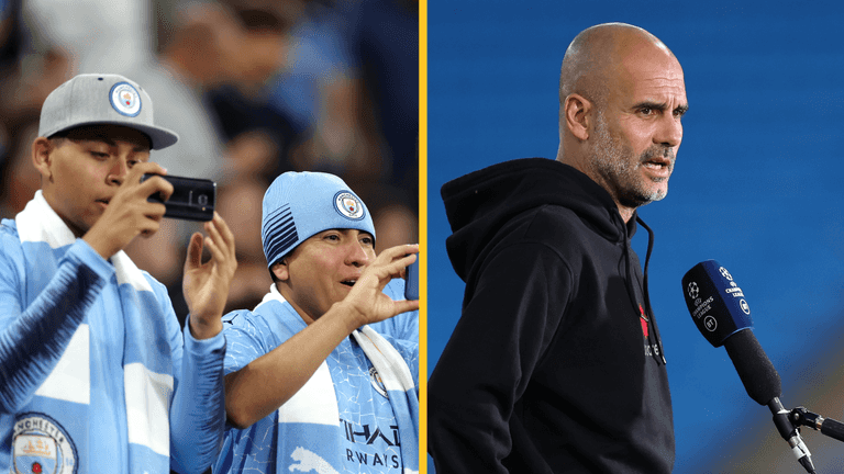 Man City fans hit out at Pep Guardiola after attendance appeal Man City fans hit out at Pep Guardiola after attendance appeal