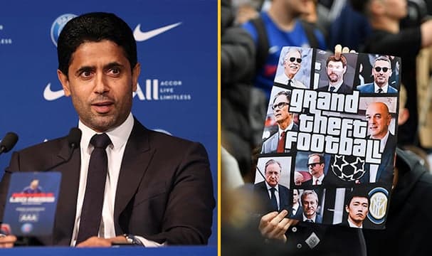 PSG chairman Nasser Al-Khelaifi slates the Super League clubs PSG chairman Nasser Al-Khelaifi slates the Super League clubs