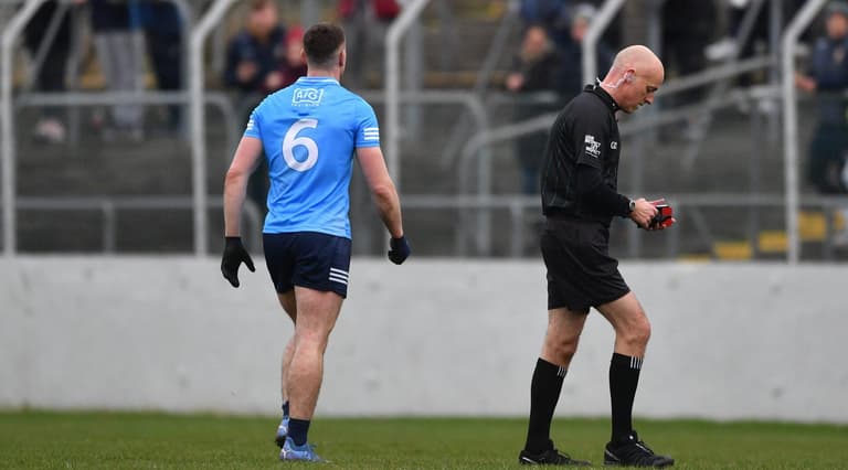 Dublin defeat lively Laois in O’Byrne Cup final, despite John Small’s controversial red card Dublin defeat lively Laois in O’Byrne Cup final, despite John Small’s controversial red card