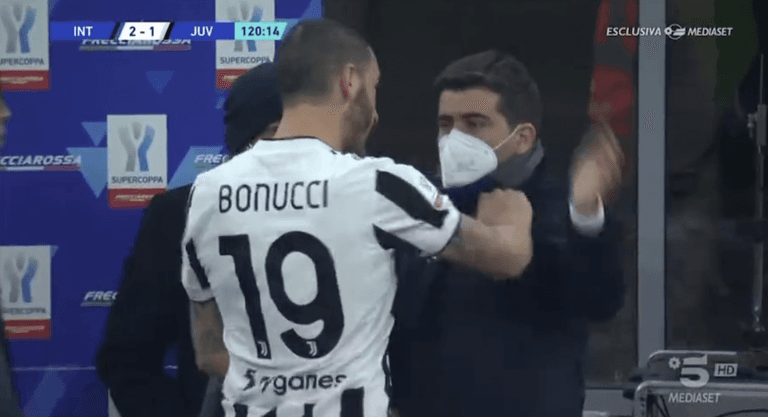 Leonardo Bonucci tells Inter staff ‘I will kill you’ during Supercoppa celebrations Leonardo Bonucci tells Inter staff ‘I will kill you’ during Supercoppa celebrations