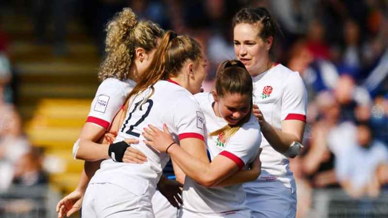 Marlie Packer grabs super hat-trick as England demolish Scotland Marlie Packer grabs super hat-trick as England demolish Scotland