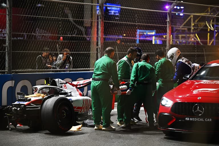Mick Schumacher involved in serious crash during Saudi Arabian Grand Prix Mick Schumacher involved in serious crash during Saudi Arabian Grand Prix