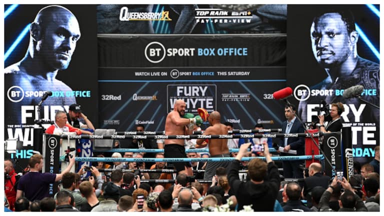 Tyson Fury v Dillian Whyte: TV channel details & fight-off time for heavyweight bout Tyson Fury v Dillian Whyte: TV channel details & fight-off time for heavyweight bout