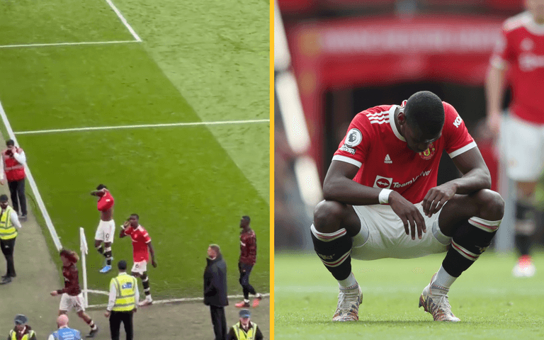 Manchester United fans boo Paul Pogba after he cups his ears to the crowd Manchester United fans boo Paul Pogba after he cups his ears to the crowd