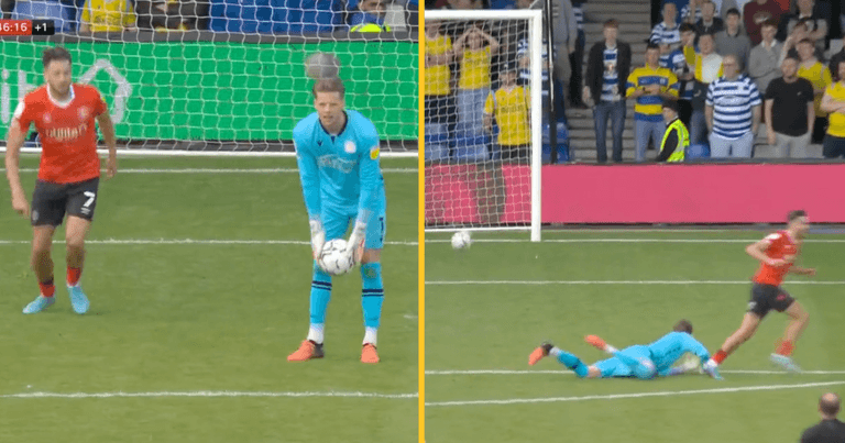 Reading goalkeeping howler allows Luton to score hilarious goal Reading goalkeeping howler allows Luton to score hilarious goal