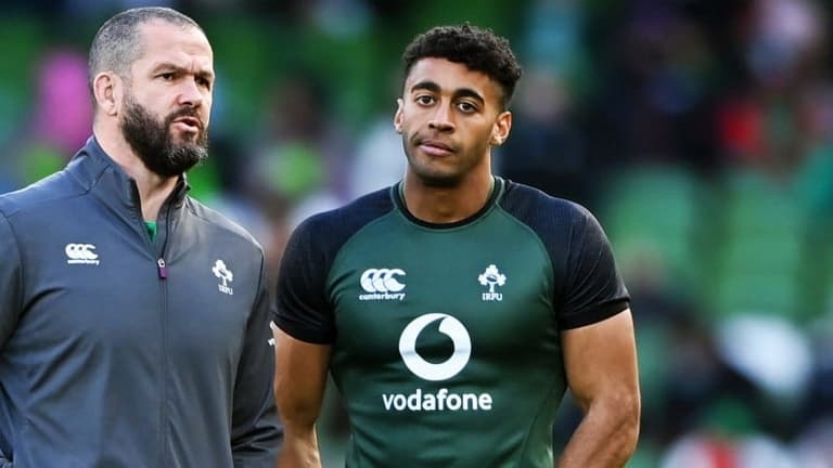 Andy Farrell “gutted” for Robert Baloucoune after injury costs him New Zealand tour Andy Farrell “gutted” for Robert Baloucoune after injury costs him New Zealand tour