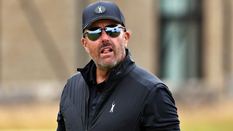 “Let it go, dude. Let it go” – Phil Mickelson not happy with repeated questions about Open snub “Let it go, dude. Let it go” – Phil Mickelson not happy with repeated questions about Open snub
