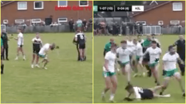 “This game is going to get abandoned” – Mass brawl between Kilcoo and Burren results in six red cards “This game is going to get abandoned” – Mass brawl between Kilcoo and Burren results in six red cards