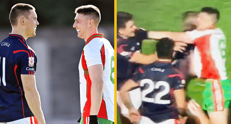 Northside vs Southside as Ballymun and Cuala stars go toe-to-toe like the warriors they are Northside vs Southside as Ballymun and Cuala stars go toe-to-toe like the warriors they are