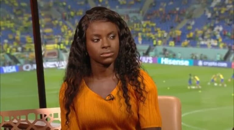 Eniola Aluko responds to criticism after on-air mistake on ITV Eniola Aluko responds to criticism after on-air mistake on ITV