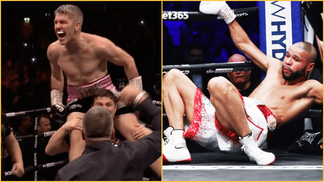 Liam Smith throws uppercut from the gods to stop Chris Eubank in fourth round Liam Smith throws uppercut from the gods to stop Chris Eubank in fourth round
