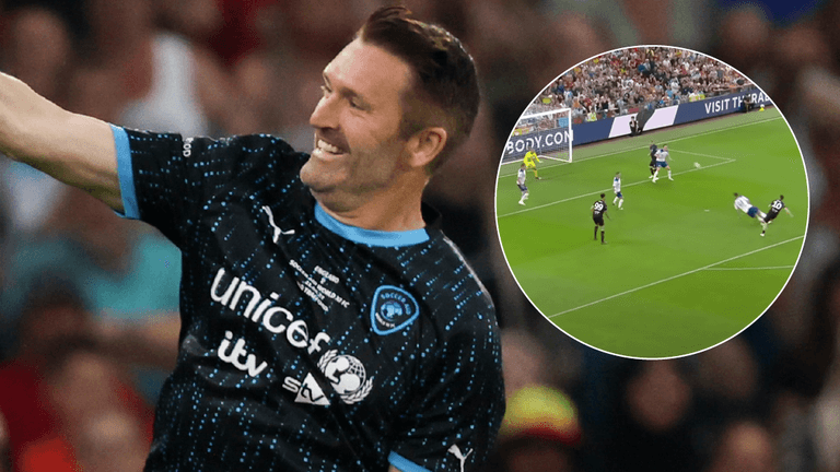 Robbie Keane stuns Line of Duty star with incredible Soccer Aid goal Robbie Keane stuns Line of Duty star with incredible Soccer Aid goal