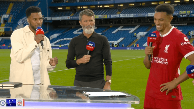 Roy Keane could barely contain himself after Daniel Sturridge comment to Trent Alexander-Arnold Roy Keane could barely contain himself after Daniel Sturridge comment to Trent Alexander-Arnold