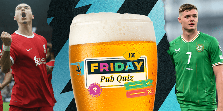 The SportsJOE Friday Pub Quiz: Week 40 The SportsJOE Friday Pub Quiz: Week 40