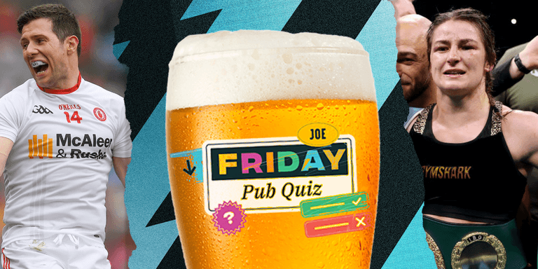 The SportsJOE Friday Pub Quiz: Week 52 The SportsJOE Friday Pub Quiz: Week 52