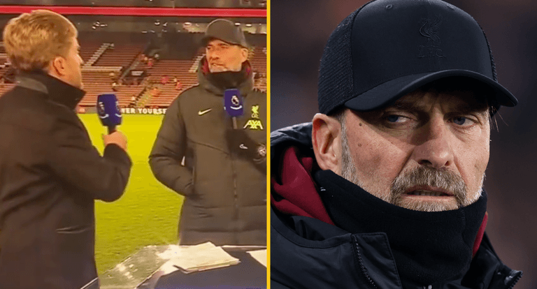 Jurgen Klopp calls Amazon presenter ‘brave’ and ‘ignorant’ during tetchy post-match interview Jurgen Klopp calls Amazon presenter ‘brave’ and ‘ignorant’ during tetchy post-match interview
