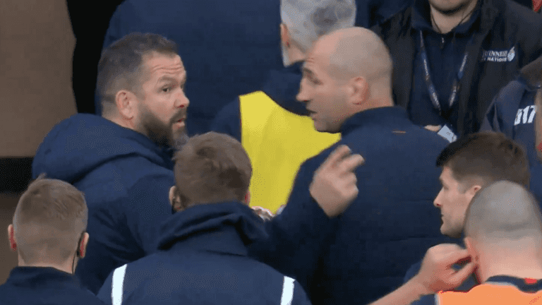 Andy Farrell in heated tunnel row with England coach Steve Borthwick Andy Farrell in heated tunnel row with England coach Steve Borthwick