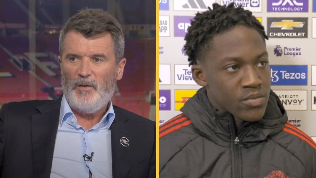 Roy Keane offers Kobbie Mainoo advice after Liverpool post-match interview