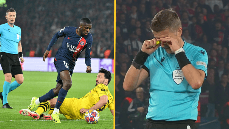 Champions League referee spotted in tears during PSG vs Dortmund Champions League referee spotted in tears during PSG vs Dortmund