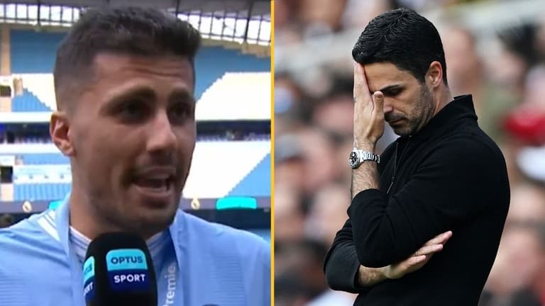 Rodri questions Arsenal’s mentality in post-match interview after winning Premier League Rodri questions Arsenal’s mentality in post-match interview after winning Premier League