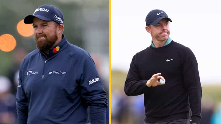 Shane Lowry shines as Rory McIlroy struggles on day one of The Open Championship Shane Lowry shines as Rory McIlroy struggles on day one of The Open Championship