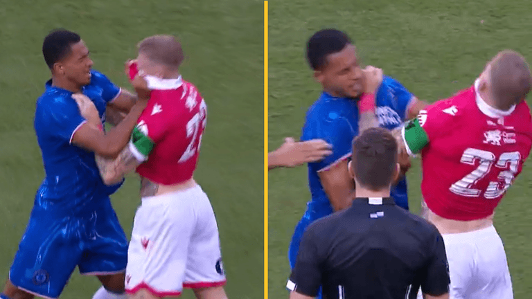 James McClean involved in scuffle with Chelsea player during Wrexham friendly James McClean involved in scuffle with Chelsea player during Wrexham friendly