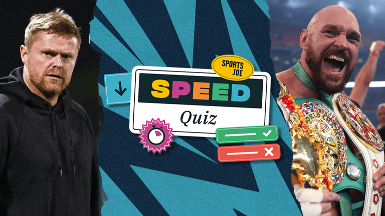 The SportsJOE Speed Quiz: Week Eight The SportsJOE Speed Quiz: Week Eight