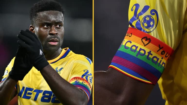 Marc Guehi writes on rainbow armband again despite FA warning Marc Guehi writes on rainbow armband again despite FA warning