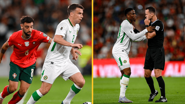 Seamus Coleman gives damning evidence of referee favouritism in Portugal loss Seamus Coleman gives damning evidence of referee favouritism in Portugal loss