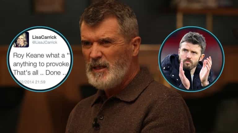 Roy Keane takes bizarre swipe at Michael Carrick’s – wife 12 years after she criticised him Roy Keane takes bizarre swipe at Michael Carrick’s – wife 12 years after she criticised him