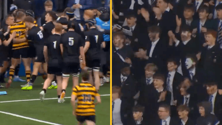 Huge brawl mars rugby schools cup final in Belfast Huge brawl mars rugby schools cup final in Belfast