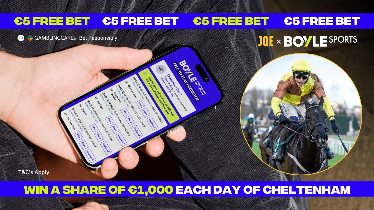 Receive a €5 free bet every day of Cheltenham with our Free To Play Predictor