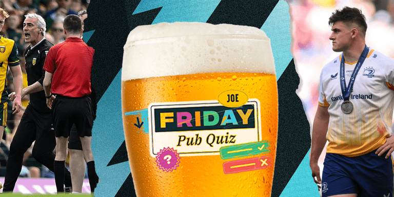 The SportsJOE Friday Pub Quiz: Week 142 The SportsJOE Friday Pub Quiz: Week 142