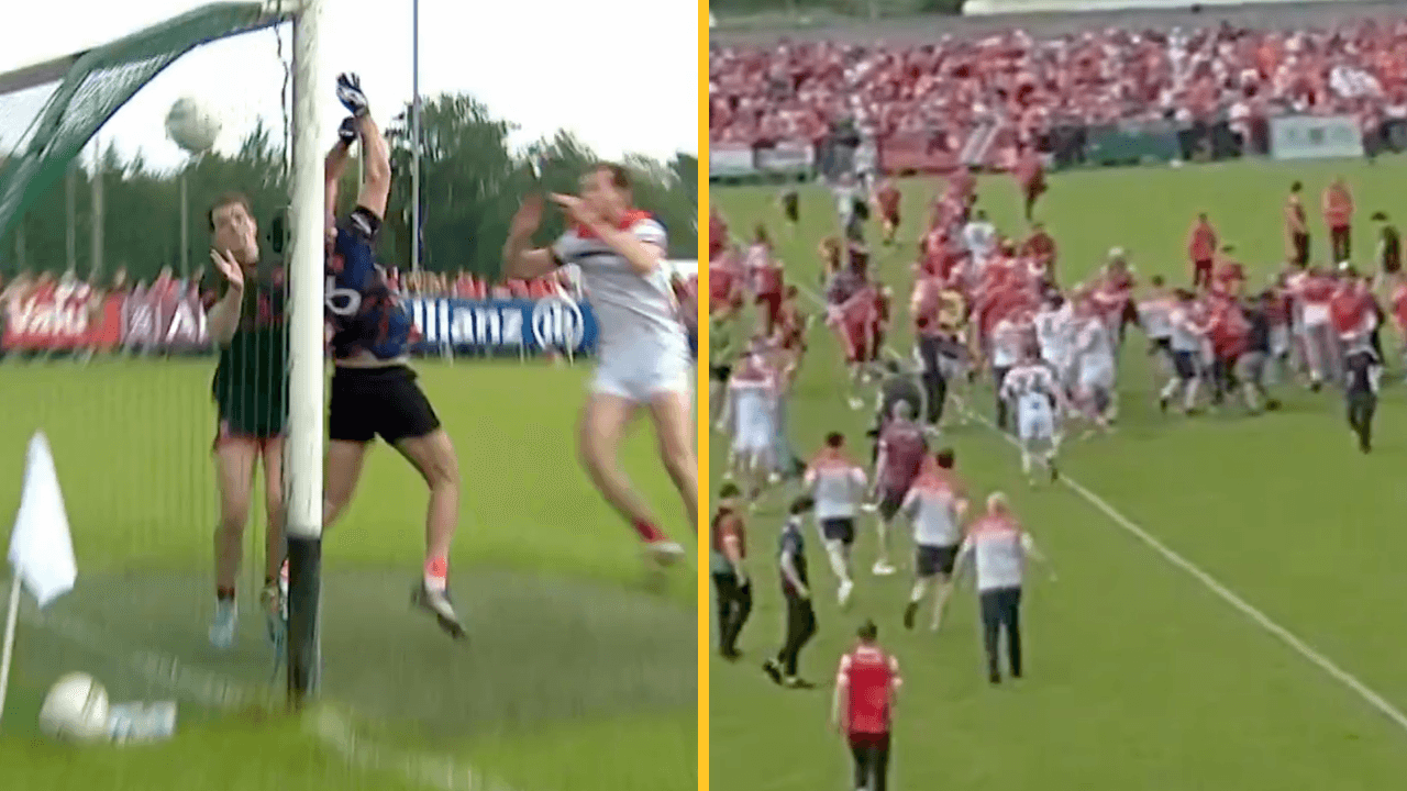 Fan footage highlights mad scenes after last-play goal for Louth vs Armagh