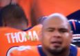 VINE: Broncos go buck-ape at teamate over missed field goal