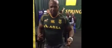 VIDEO: Terry Crews dancing like a robot in a Springbok jersey is simply phenomenal