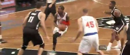 VIDEO: J.R. Smith with a delicious spin-move, no-look pass for the Knicks