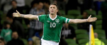 Robbie Keane togs out for a bit of Gaelic football training