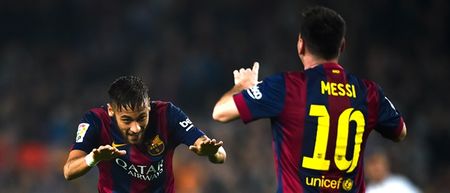 Video: Lionel Messi and Neymar compete in a keepie-uppy challenge