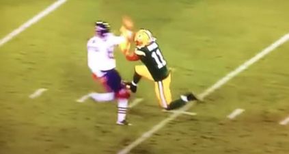 Vine: The greatest punt block in the history of punt blocks