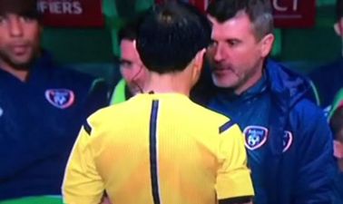 Vine: Easily the highlight of the night was Roy Keane’s terrifying staredown