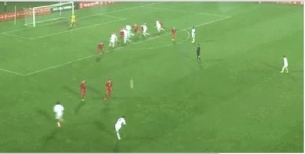 VINE: England U18 scores wonder goal against Poland