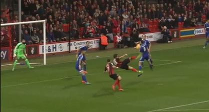 Video: Kermorgant scores outrageous scissors-kick wondergoal for Bournemouth