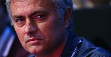 Jose Mourinho made this face for all 56 minutes as he got jeered during Murray’s defeat