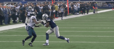 Vine: Dwayne Harris with the cheapest of cheap shots