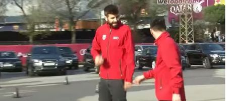 VIDEO: Lionel Messi and Gerard Pique almost get killed by speeding Sergio Busquets