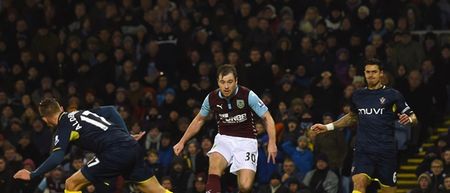 Vine: Burnley’s Ashley Barnes curls in a beauty against Spurs