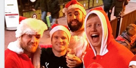 Pic: The Leinster rugby team are having serious craic on their Christmas party