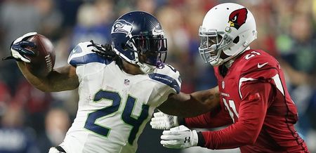 Marshawn Lynch was in full Beast Mode against the Cardinals