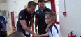 Video: Heartwarming moment when a young Special Olympian meets his Leinster heroes